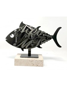 Figura Decorativa Menina De Forja FORJASPORT - Acabado En Cobre Y Cristal, Hecha En España