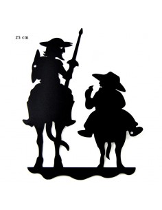 SILUETA DE PARED QUIJOTE Y SANCHO