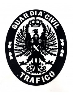 SILUETA DE PARED ESCUDO GUARDIA CIVIL DE TRAFICO