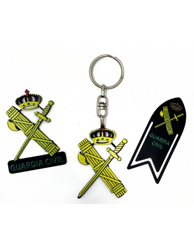 PACK PRODUCTOS GUARDIA CIVIL (LLAVERO, IMAN Y MARCAPAGINAS)