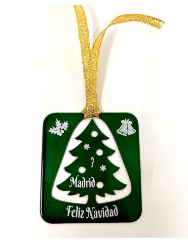 Bola de navidad con diseño pino | Forjasport