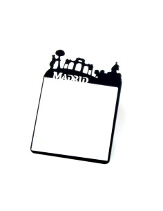 Porta notas con diseño Skyline Madrid | Forjasport