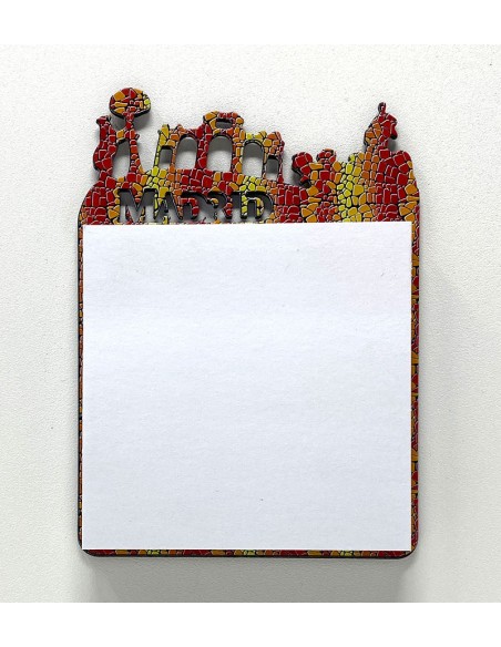 Porta notas con diseño Skyline Madrid | Forjasport