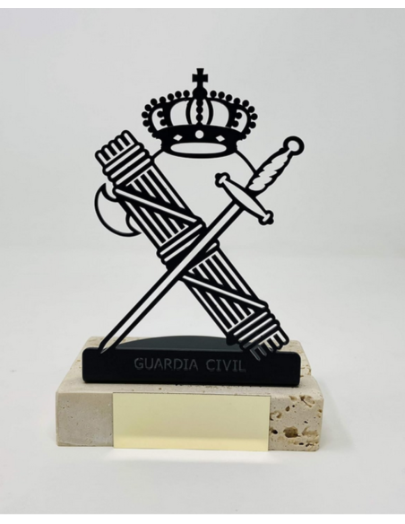 TROFEO GUARDIA CIVIL BASE DE MARMOL